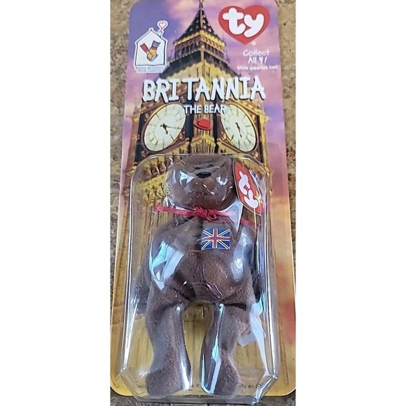 Full Set of 4 International McDonald's Teenie Beanie Babies from 1999 Sealed - Picture 4 of 9